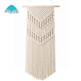 macrame ผ้าทอลายเรขาคณิตสไตล์โบฮีเมียนสําหรับแขวนตกแต่ง