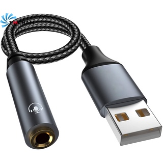 อะแดปเตอร์หูฟัง 2 In 1 External Sound Card Usb / Interface สําหรับโน้ตบุ้ค Desktop Ps4