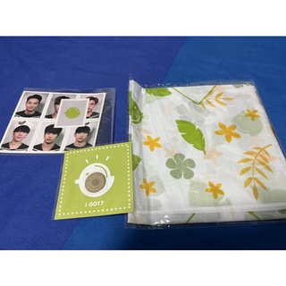 Got7 4th Generations Official goods ของที่ได้จากการเป็นสมาชิก igot7 รุ่น4 ผ้าเช็ดหน้าผืนใหญ่ สติ๊กเกอร์กันคลื่นแม่เหล็ก