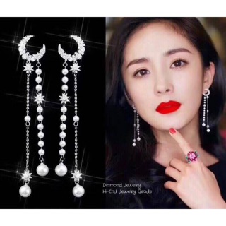 ต่างหูเพชร cz แท้งาน hiend jewelry