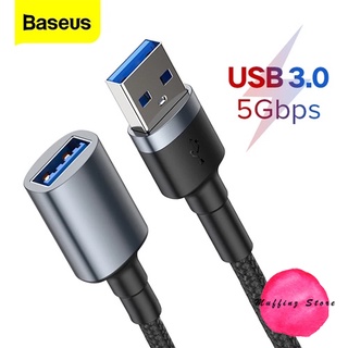 💜ถูกจริง/ส่งไว📦Baseus USB 3.0 Male to USB3.0 Female 2A 5Gbps