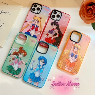 【Sailor Moon Casetify】เคสโทรศัพท์มือถือ ซิลิโคนนิ่ม TPU ใส กันกระแทก ลายการ์ตูนเซเลอร์มูน แฟชั่น สําหรับ iPhone 13 Pro MAX 12 11 Pro MAX XR X XS MAX 7 8 Plus SE2020 12 Mini