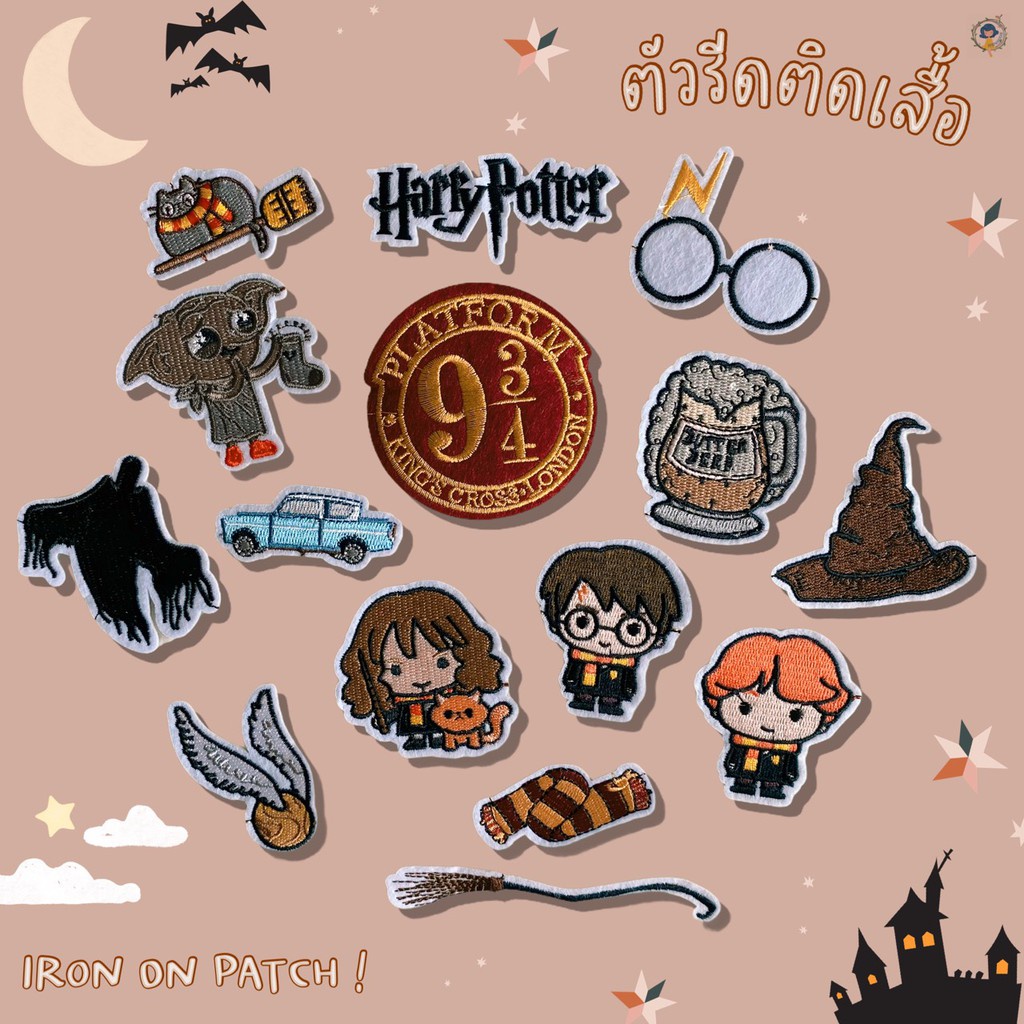 DIY ตัวรีดติดเสื้อผ้า กาวในตัว กระเป๋า รองเท้า หมวก รีดกับวัสดุที่เป็นผ้าได้หลากชนิดหรือนำไปเย็บ ปะเสื้อผ้า งานปักผ้า