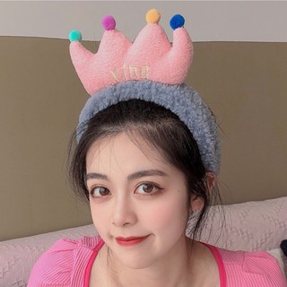 🎈🎈🎈ที่่คาดผมรูปมงกุฎ น่ารัก สไตล์เกาหลี ที่คาดผมมงกุฏพระราชา น่ารักนุ่มนิ่ม สีสันสดใสโทนพาสเทล แบ๋วสุดๆจ้า