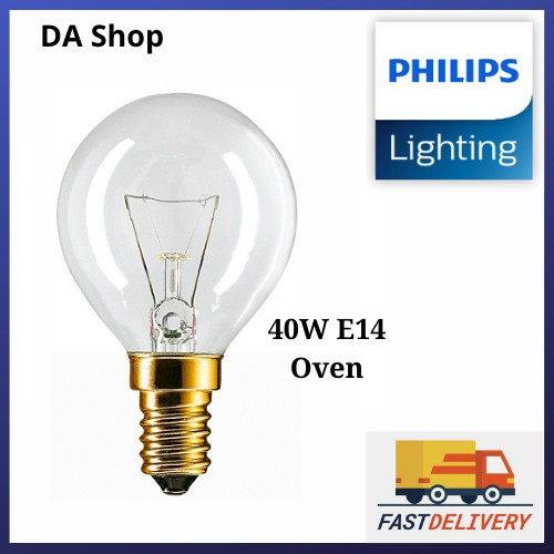 Philips Oven 40W E14 230-240v 300C 1000hrs (แบบปิงปอง)