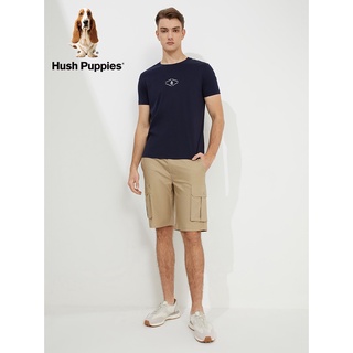 [S-5XL] เสื้อยืดแขนสั้น ผ้าฝ้าย พิมพ์ลาย Hush Puppies แฟชั่นสําหรับผู้ชาย