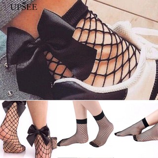 สาว Ruffle Fishnet ข้อเท้าถุงเท้าสูงลูกไม้ตาข่ายถุงเท้าปลาสุทธิ