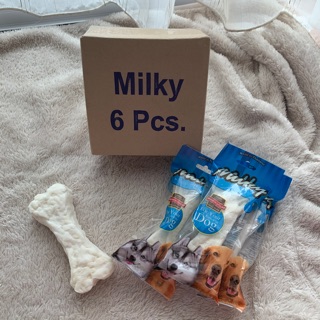 MILKY BONE 1 BOX[6 pieces]!!! กระดูกกลิ่นนม 1 กล่อง(6ชิ้น) 🍼