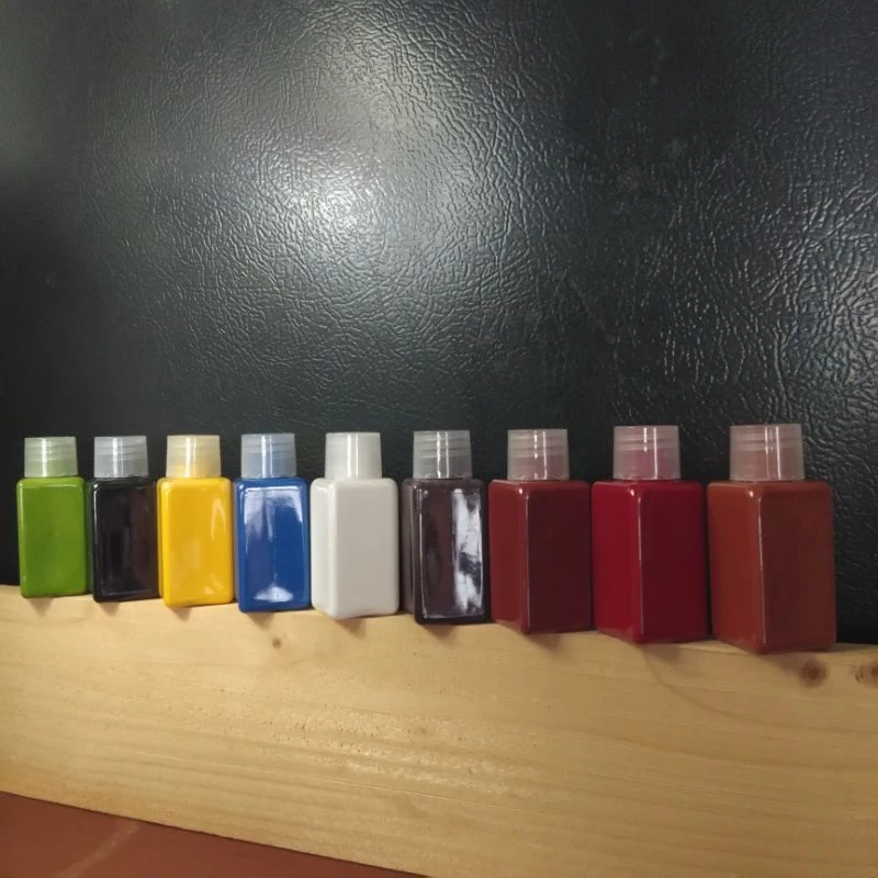 สีนูนขนาด30ml. สียาแนวกระเป๋า เฟอร์นิเจอร์หนัง เบาะหนังรถยนต์ สีทาขอบหนัง รองเท้า/เข็มขัด สีคุณภาพสูง ไม่ใช่สีย้อม