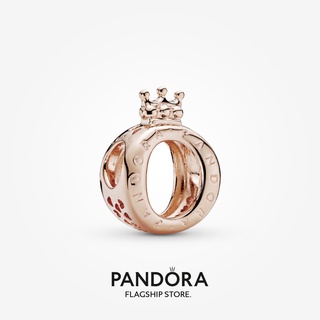 Pandora จี้รูปมงกุฎดอกกุหลาบ โลโก้ O สําหรับทําเครื่องประดับ p526