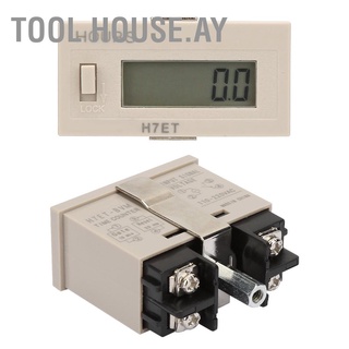 [Tool House.ay] Ac 110-220V H7Et-Bvm เคาน์เตอร์ไฟฟ้าดิจิตอลพร้อมจอแสดงผล Lcd 6 หลัก