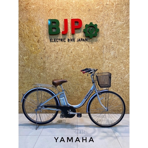 จักรยานแม่บ้านไฟฟ้าแบรนด์ญี่ปุ่น ยี่ห้อ Yamaha ปั่นและบิดได้