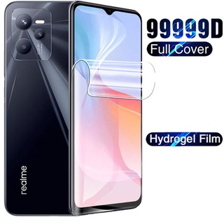 ฟิล์มไฮโดรเจล ป้องกันเต็มจอ ไม่ใช่กระจกนิรภัย สําหรับ Realme C55 C53 C35 C33 C30s C30 C31 C25 C25s C25y C21 C21y C20 C17 C15 C12 C11 C3 4G 5G 2023