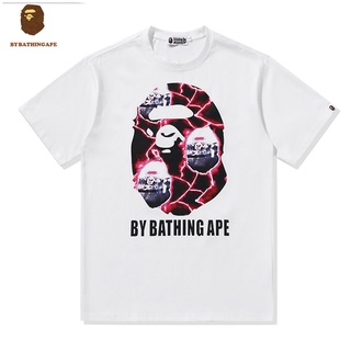 Bape ROCKY เสื้อยืดแขนสั้นลําลอง พิมพ์ลาย ทรงหลวม แฟชั่นฤดูร้อน สําหรับผู้ชาย และผู้หญิง และนักเรียน