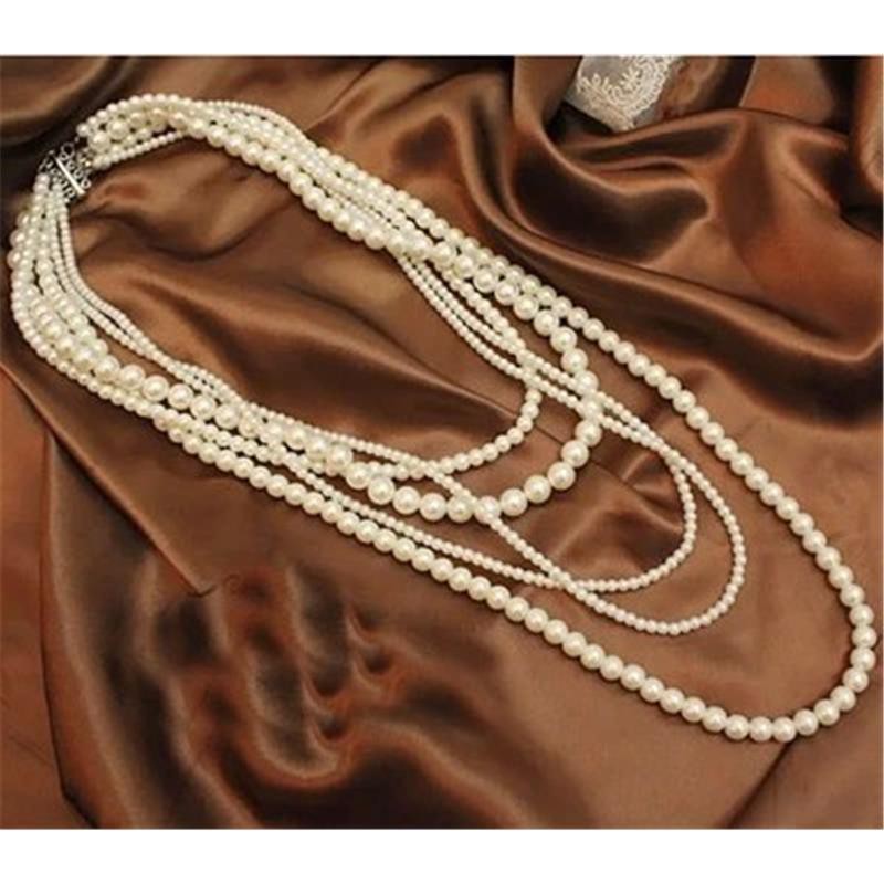 Korean version of the fashion pearl necklace Korea European and
