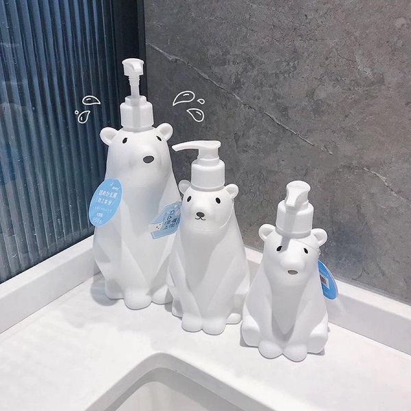 พร้อมส่ง!! ขวดปั๊มน้องหมีขาว 𝑷𝒐𝒍𝒂𝒓 𝒃𝒆𝒂𝒓 ใส่สบู่เหลว ยาสระผม น้ำยาล้างจาน หรือเจลล้างมือ ได้หมดเลยค่า TwinniesDecor