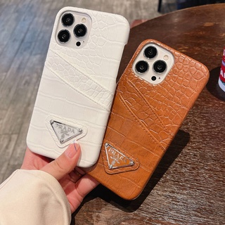 เคสโทรศัพท์มือถือหนังจระเข้ ลายหนังจระเข้ พร้อมช่องใส่บัตร สําหรับ iPhone 15 Pro Max 14 13 Pro Max 13 Pro 12 Pro Max