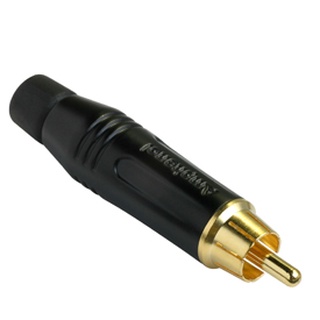 Amphenol ACPR-BLK RCA Male Plug Cable, Black Color ตัวผู้สีดำ