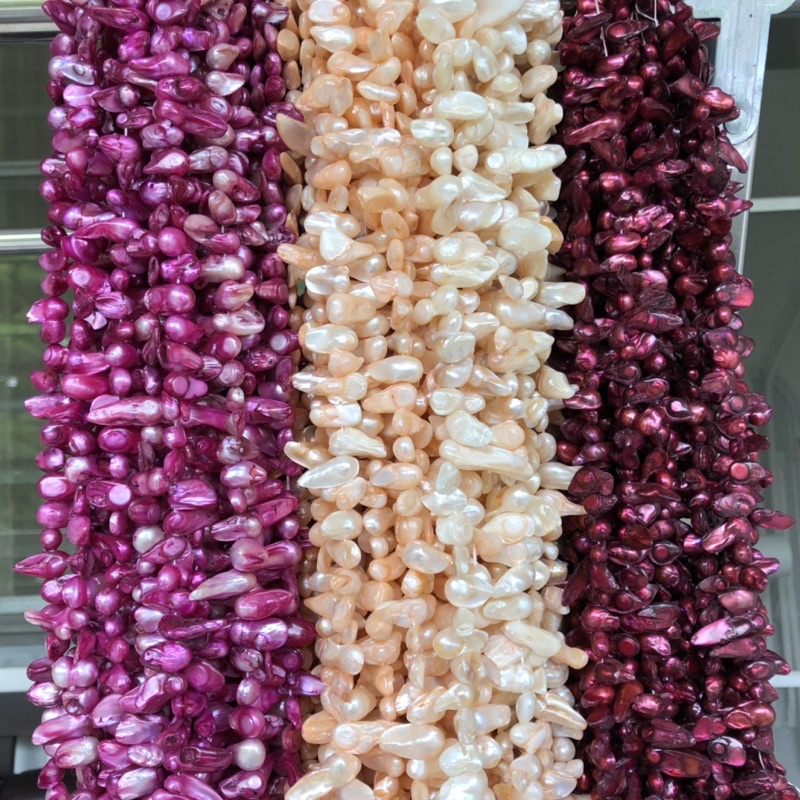 คริสตัลลูกปัด หินสี ทรงหยดน้ำ 5-25 mm.