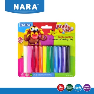 NARA ดินน้ำมันไร้สารพิษ 12 สี (ขนาด 200 กรัม) นารา