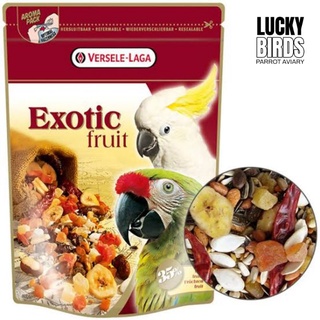 Versela laga Exotic fruit ผลไม้รวมอบแห้งสำหรับนกแก้ว 600 กรัม