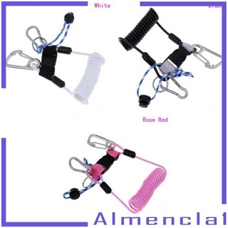 ✨พร้อมสต็อก✨Professional Stainless Steel Scuba Diving Spring Coil Lanyard with Bolt Snap[ALMENCLA1]