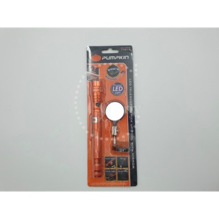 ไฟฉาย LED สายอ่อนหัวแม่เหล็ก+กระจก รุ่น PTT-PL56MM PUMPKIN 17819