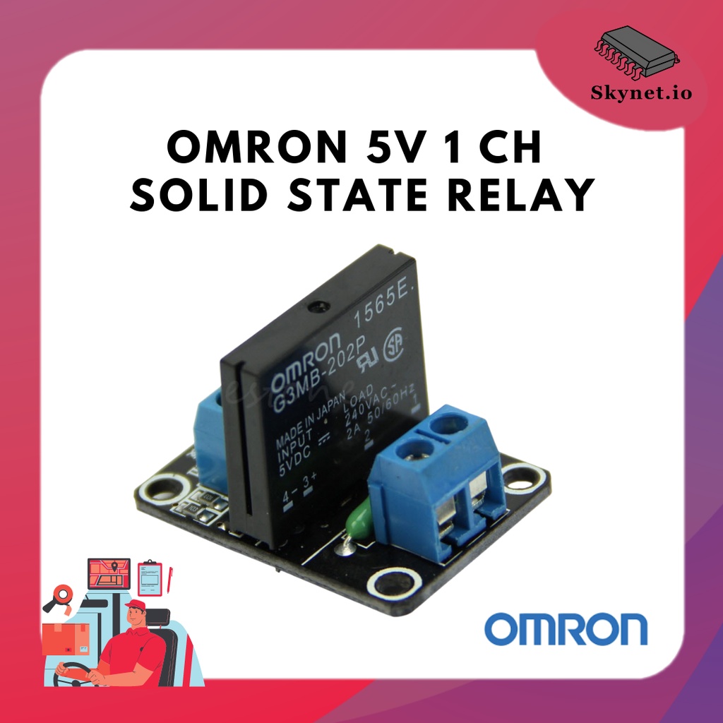 OMRON SSR Solid State Relay 5V 1 Channel ( High/Low)