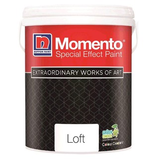 สีเท็กเจอร์ NIPPON Momento Loft 1 ลิตร สีเท็กเจอร์ สีน้ำอะคริลิค 100% นวัตกรรมสีสร้างลวดลายสำหรับภายในระดับพรีเมี่ยม เปล