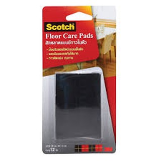 สักหลาดกาวในตัว ชนิดเหลี่ยม 28 มม. สีดำ สก๊อตช์ XN002017301 Square Self-Adhesive Felt 28mm, Black Scotch XN002017301