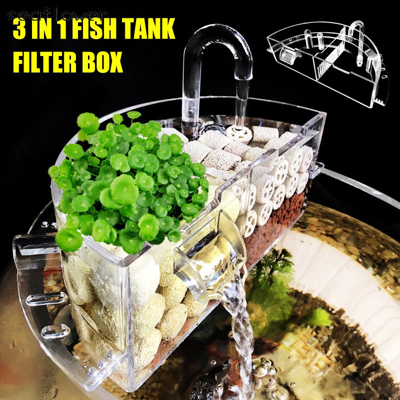 Aquarium External Filter Box Acrylic External Hanging Water Purifier