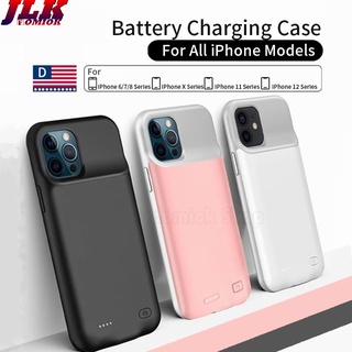 [4000-6000mAh] Battery Charger Case For iPhone 7 8 6 6S Plus Charging Case For iPhone X XS 13 12 11 Pro Max Portable Power Bank Charger