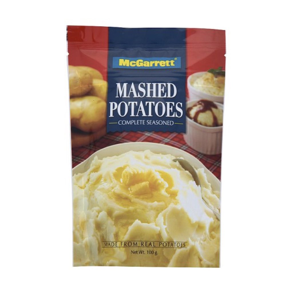 8zjB ขายMcGarrett Mashed Potatoes Complete Seasoned 100g ++ แมคกาแรตต์