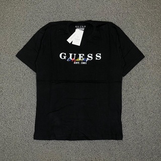 เสื้อยืดผู้ชาย Guess ใหม่ เสื้อยืดคอกลม แขนสั้น พิมพ์ลายตัวอักษร แฟชั่นสําหรับผู้ชาย และผู้หญิง S-5XL