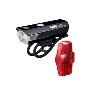 ไฟหน้า ไฟท้าย Cateye AMPP200 / VIZ100 Bike Light Set