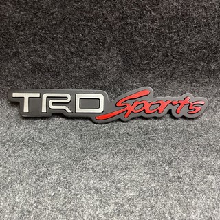 โลโก้ TRD Sports ตัวหนังสือฝาท้าย ขนาด 18x3cm