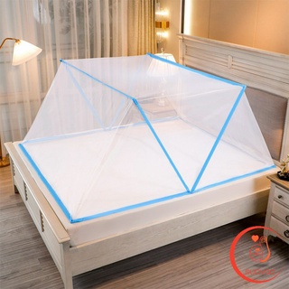 เบา ระบายอากาศ พับเก็บได้ไม่ใช้พื้นที่ มุ้งพับ  ครอบเตียง Folding mosquito net