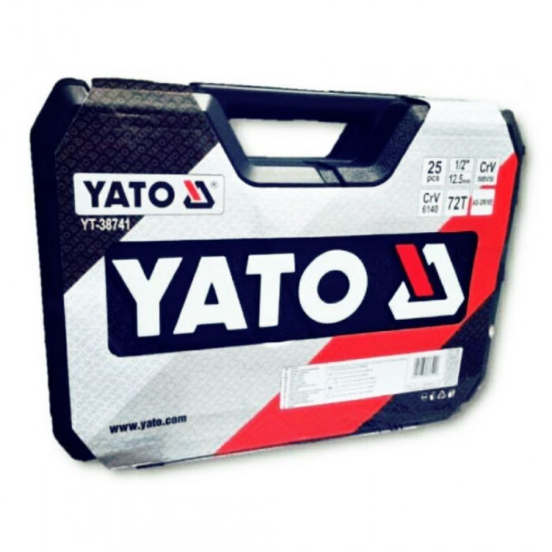 Yato YT-38741 25 ชิ้น 1/2" ชุดเครื่องมือซ็อกเก็ต