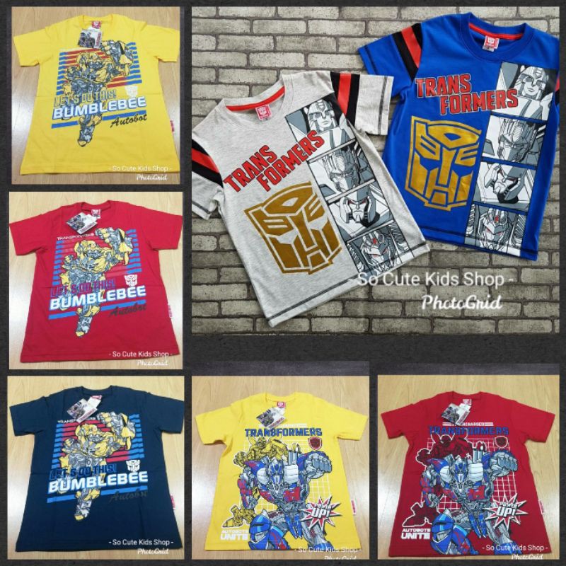 เสื้อทรานส์ฟอร์เมอร์ ออพติมัส บับเบิลบี ลิขสิทธิ์ทรานส์ฟอร์เมอร์ 100% TF01