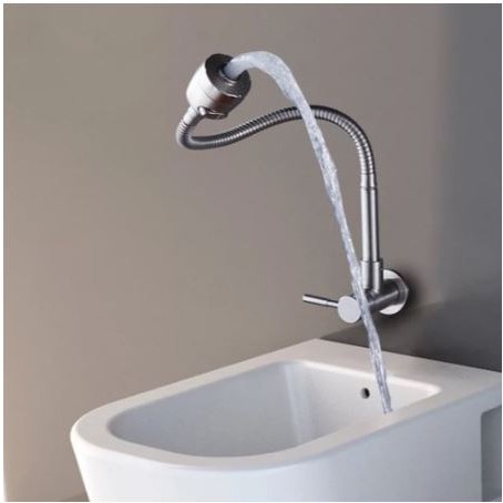 ก๊อกน้ำซิงค์ แบบตั้ง ก๊อกคอดัดผนัง ปรับได้ 2 ระดับ สแตนเลส 304 หมุนได้ 360 องศา รุ่น (FHS-684) (SNK-159) - รูปที่ 6