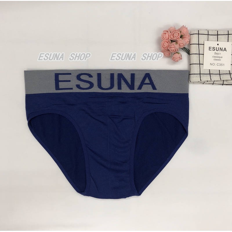 ESUNA SHOP กางเกงในผู้ชายผ้าทอขาเว้ากางเกงในผ้านิ่มใส่สบาย C351# ราคา ถูกที่สุด ดีลบีเคเค