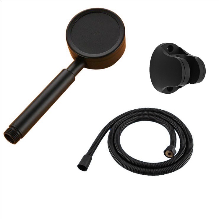 🎉ถูกที่สุด GokTook 🚰ฝักบัวอาบน้ำ เพิ่มแรงดัน สแตนเลส 304 สีดำ หน้าสีดำ พร้อมสายฝักบัว สแตนเลส MA-F-203BK - รูปที่ 5