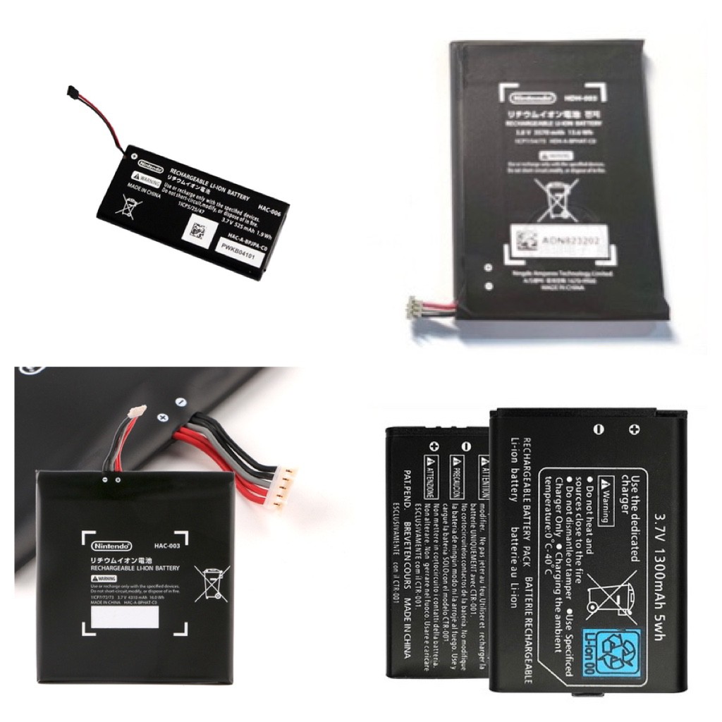 แบตเตอรี่ Nintendo Switch Lite 3DS Joy-Con Pro Controller HAC-003 HDH-003 HAC-006 CTR-003 Rechargeable Battery ใหม่+แท้