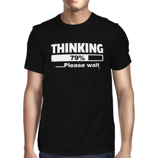 เสื้อยืด พิมพ์ลาย 1Tee Thinking Please Wait Loading สําหรับผู้ชาย