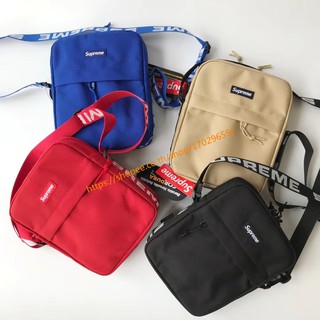 supreme sling bag กระเป๋าคาดเอวสำหรับผู้ชาย supreme กระเป๋าสลิง ของ 100% supreme สลิง