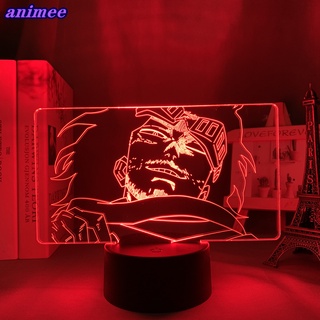 โคมไฟกลางคืน Led ลายการ์ตูนอนิเมะ My Hero Academia Shota Aizawa 3d ของขวัญวันเกิด สําหรับตกแต่งห้องนอน
