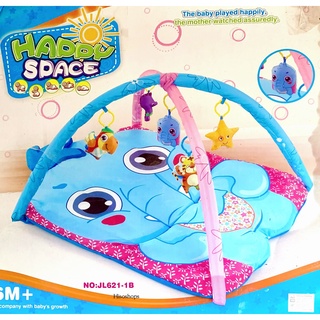 Happy space playgym เพลยิมผ้ารูปช้าง ขนาดใหญ่ สำหรับน้องๆตั้งแต่แรกเกิด สีสันสดใสน่ารัก หลากสี