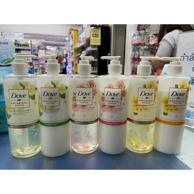 organic shampoo keratin shampoo anti dandruff shampoo ✼Dove แชมพู &amp; ครีมนวด ขนาด 450 มล.☛