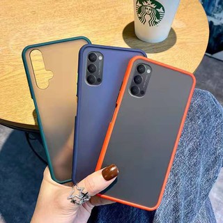 เคสขอบสีหลังด้าน Oppo A93 A53 A92 A12 A31 F9 A3s A5s A7 F11 F11pro Reno2F A9 2020 A5 2020 A37 A1K