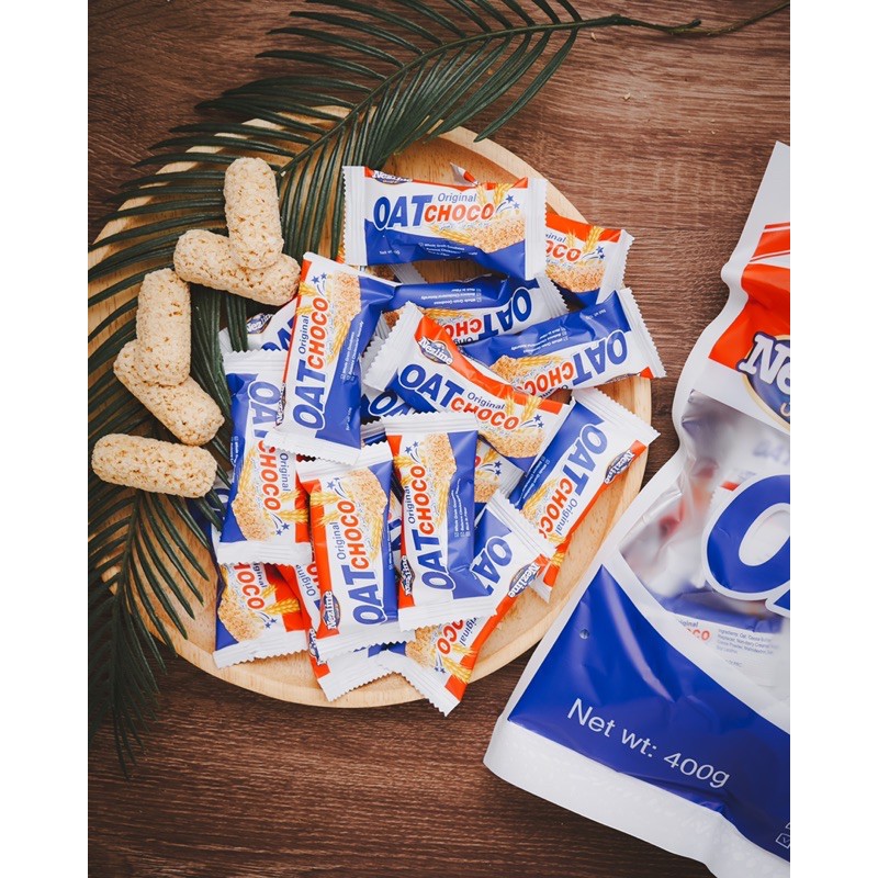 Oat Choco ข้าวโอ๊ตอัดแท่ง รสนมล้วน Oat Choco ตราเนสไลน์ [โอ๊ตนม ออริจินัล Nezline] 🥛